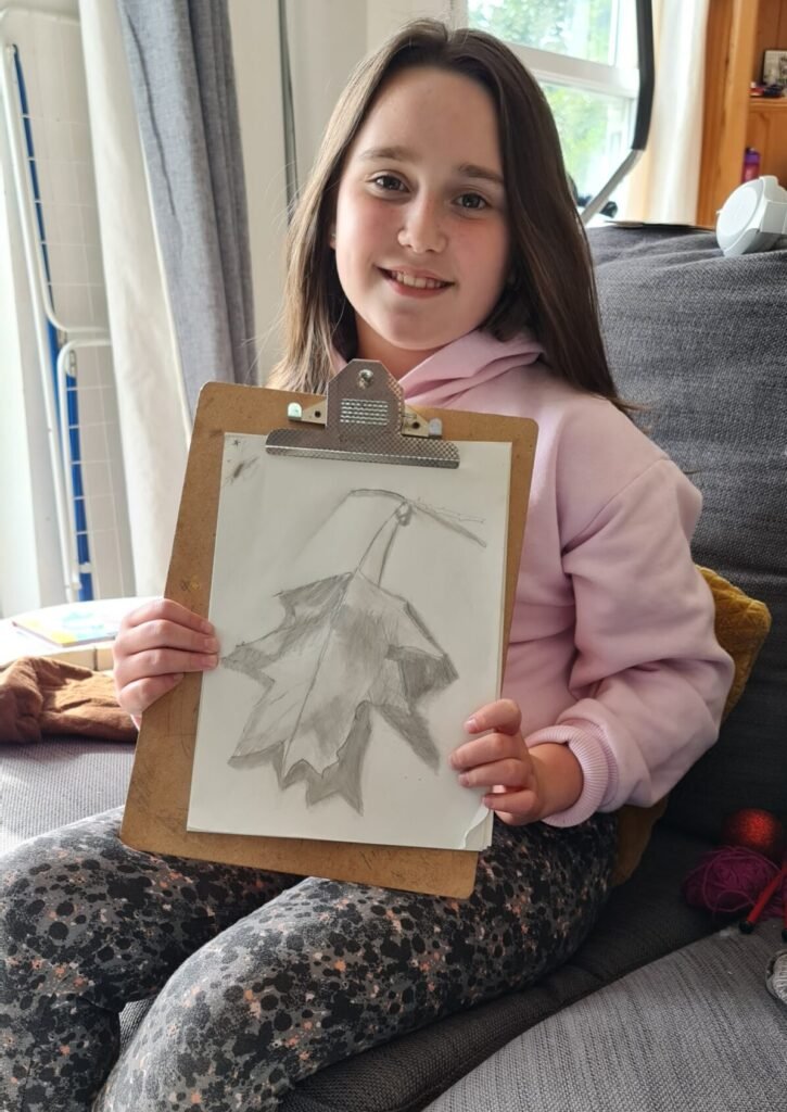 Nevaeh's Drawing she learnt from Craftsy