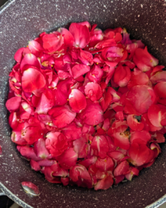 Homemade Rose Water Petals.
