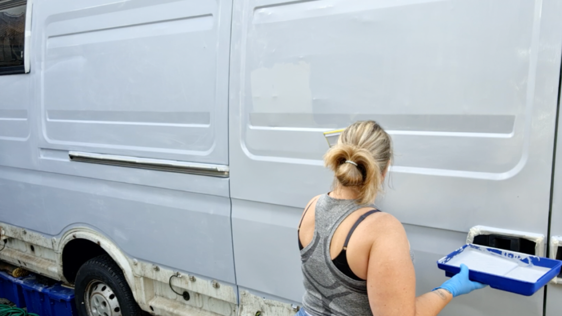 Painting the van