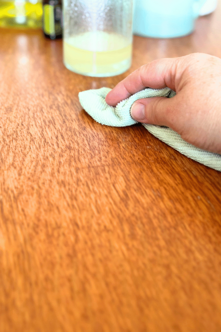 View of Homemade Natural Wood Furniture Polish (3 Simple Ingredients ...