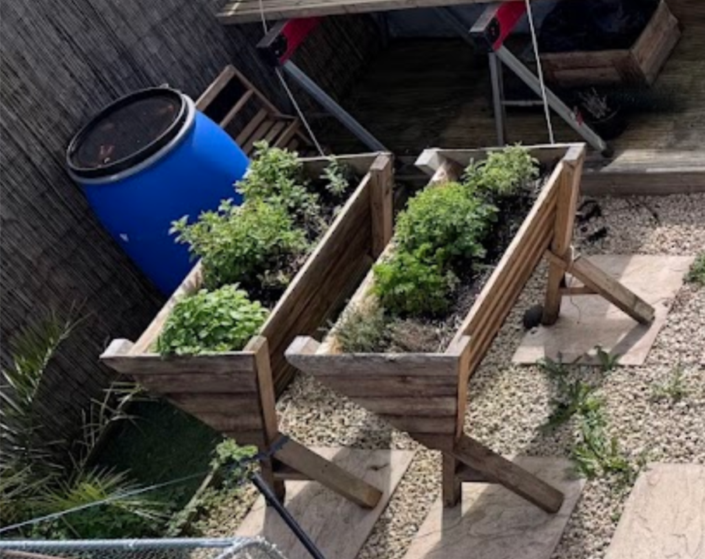 Growing our own food Herb Planters